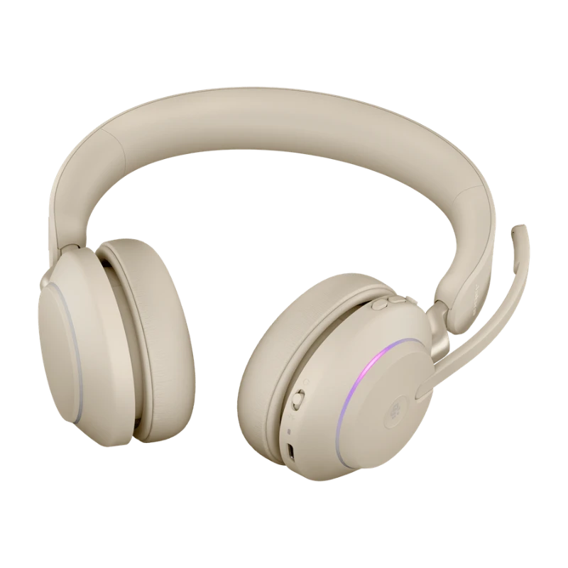 Jabra Evolve2 65 (USB-C) with Link380c Stereo beige Jabra Evolve2 65 (USB-C) with Link380c Stereo beige